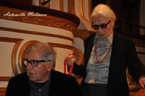 Il regista Paolo Taviani e la moglie costumista Lina Nerli Taviani