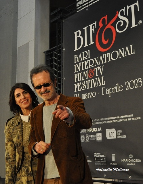 Rocco Papaleo con Giorgia
