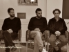 Gli attori Lorenzo Lavia, Edoardo Leo e Valerio Aprea