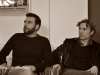 Gli attori Edoardo Leo e Valerio Aprea