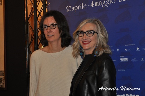 La regista Katja Colja e l'attrice Lunetta Savino