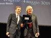 Walter Fasano premiato da Massimo Cristaldi