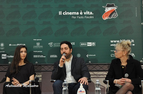 La regista Giulia Steigerwalt con il produttore Matteo Rovere per Settembre