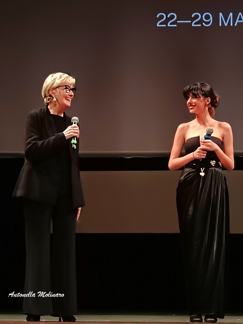 L'attrice Celeste Dalla Porta con la giornalista Piera Detassis