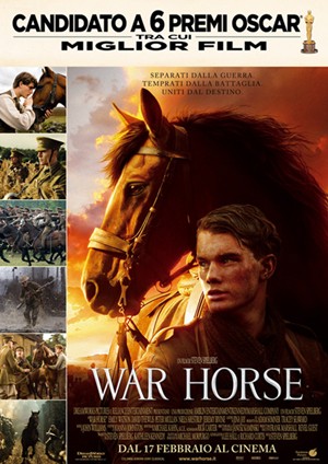 locandina ufficiale del film War Horse di Steven Spielberg
